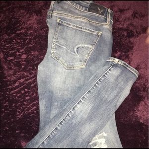 American eagle light wash jeans